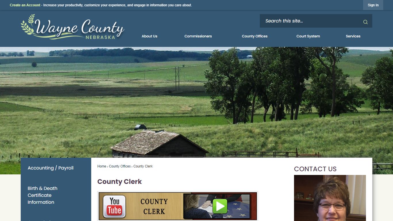 County Clerk | Wayne County, NE